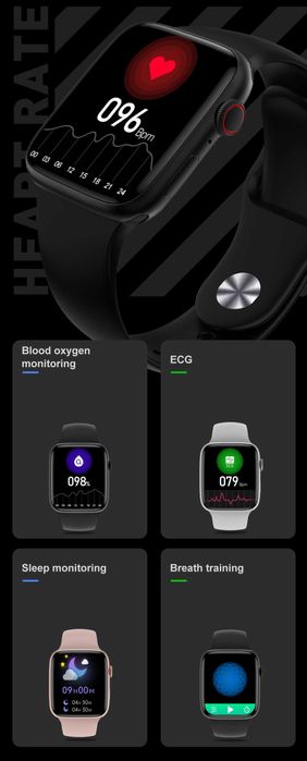 SMARTWATCH DAMSKI MĘSKI DT9 rozmowy menu PL zdrowie SMS na prezent