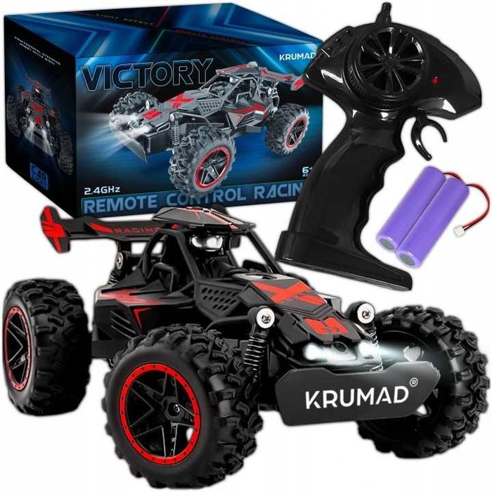 Samochód Zdalnie Sterowany RC Terenowy – 2 Akumulatory, 2.4 GHz