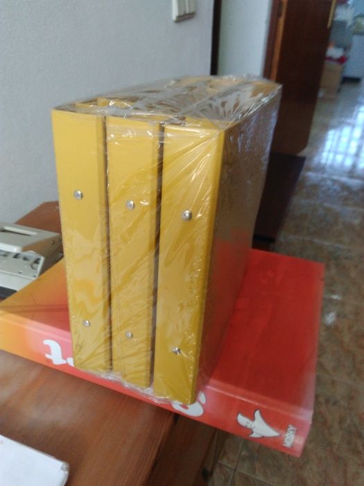 Capa arquivo A5 amarela e verde NOVAS