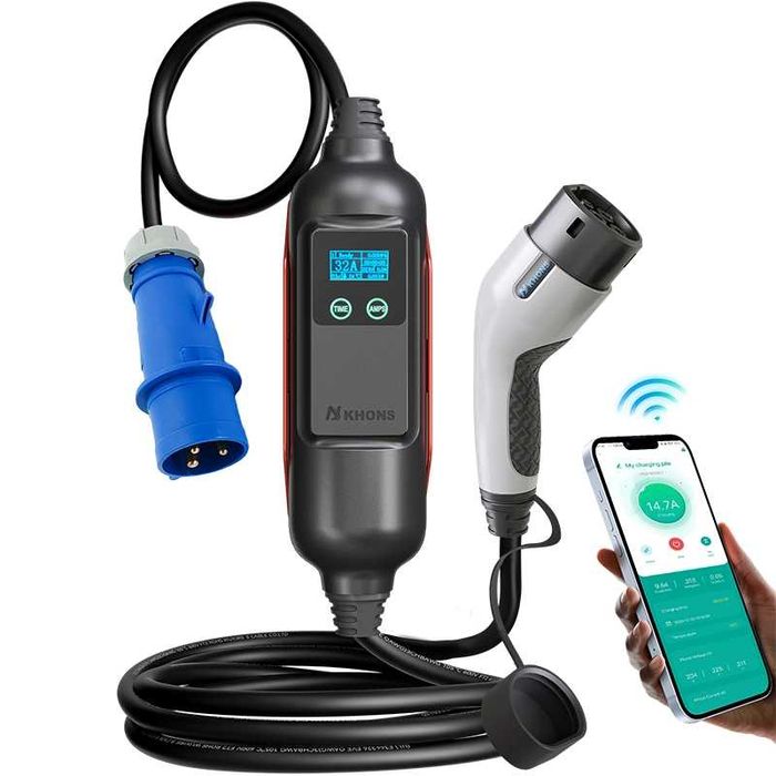 7 kW przenośna ładowarka EV jednofazowa Khons G2Y