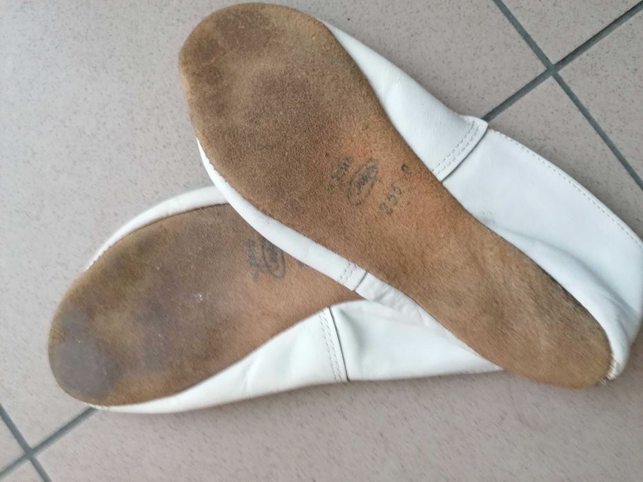 Skórzane baletki 23,5 cm