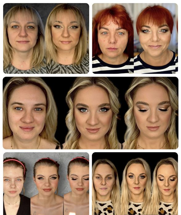 Makijaż 140 zl  okazjonalny okolicznosciowy henna pudrowa