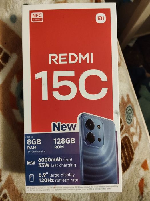 Sprzedam telefon Redmi 15c 8gb+ 128gb