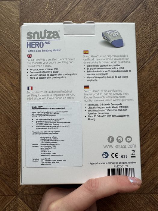 SNUZA HERO  Monitor Oddechu NOWY!!!
