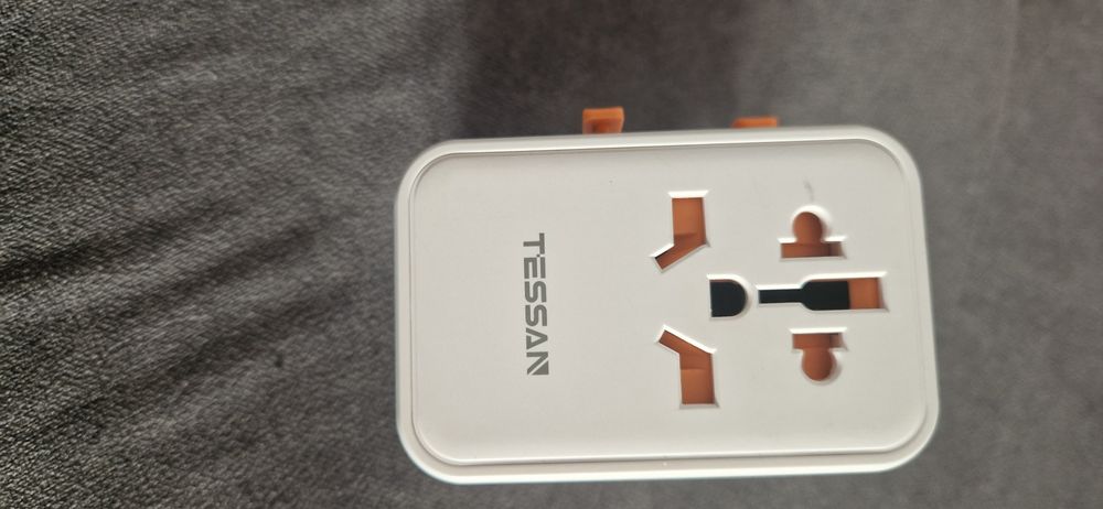 Nowy TESSAN Uniwersalny Adapter Podróżny All-in-One PD/QC 3xUSB-A + US