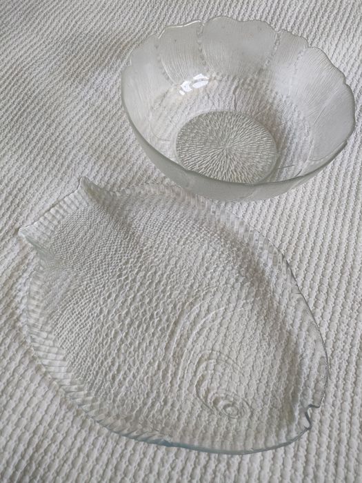 travessa e  saladeira grande formato de Arcoroc França