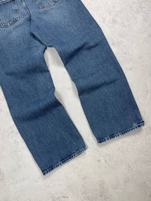 блакитні широкі баггі джинси River island blue baggy jeans