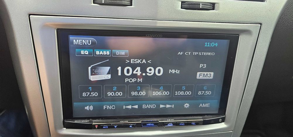 Radio 2 DiN dotyk Kenwood DMX100BT stan idealny Bluetooth USB