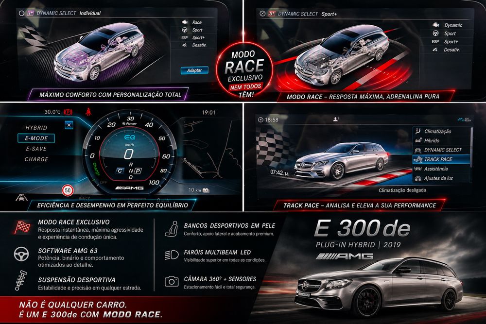 Mercedes E 300de  LOOK 63S AMG FULL extras