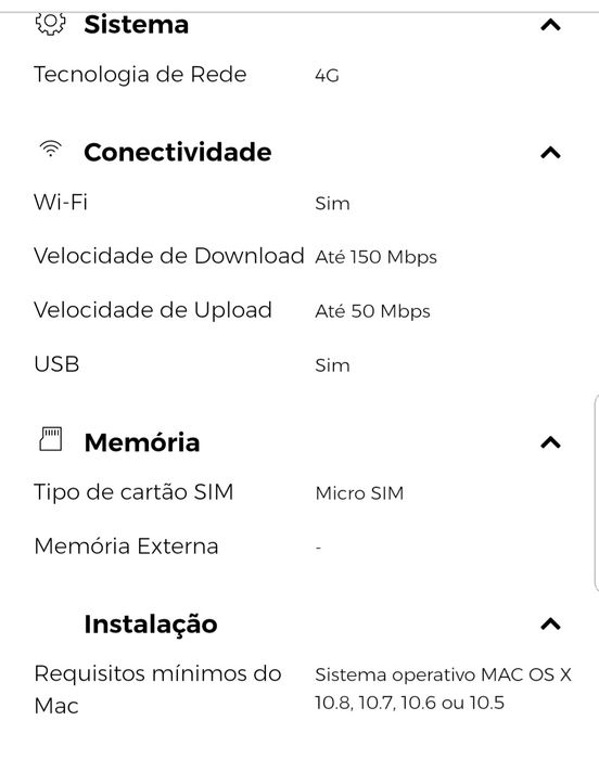 Hotspot /Router Móvel p/Wireless ZTE Desbloqueado Novo em Caixa Selada