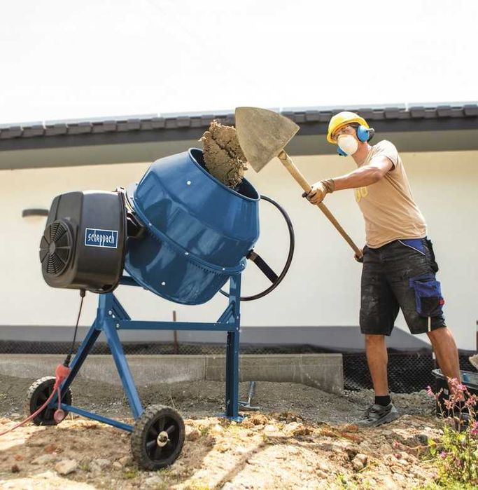 Betoniarka DUŻA 160L Budowlana SCHEPPACH Do Betonu Na kółkach Nowa