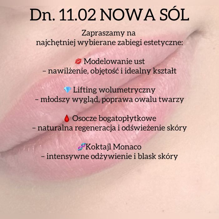 Modelowanie ust, zabiegi odmładzające 11.02