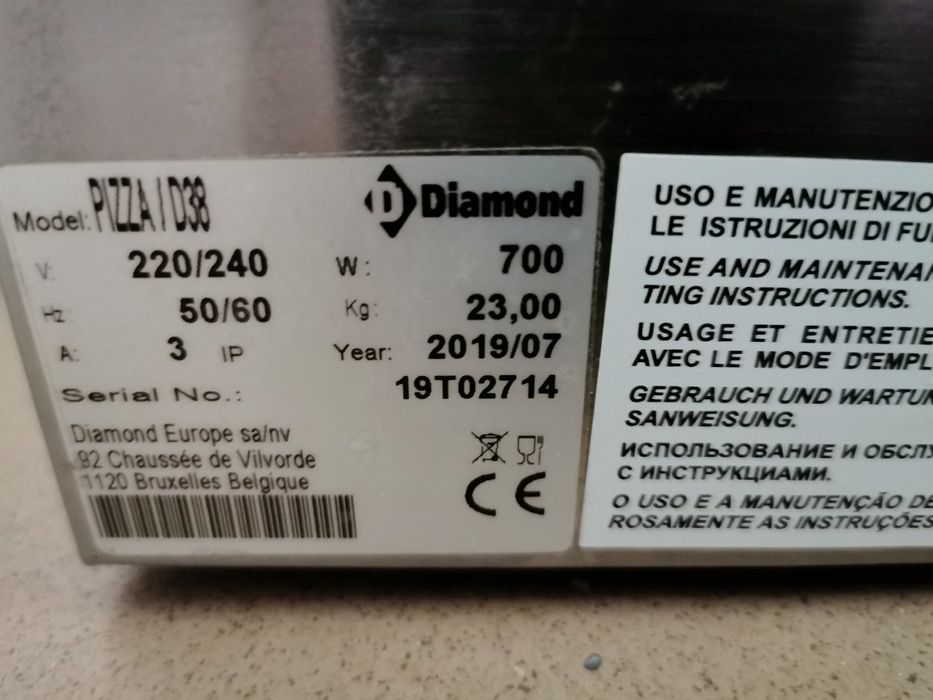 Witryna grzewcza na pizze