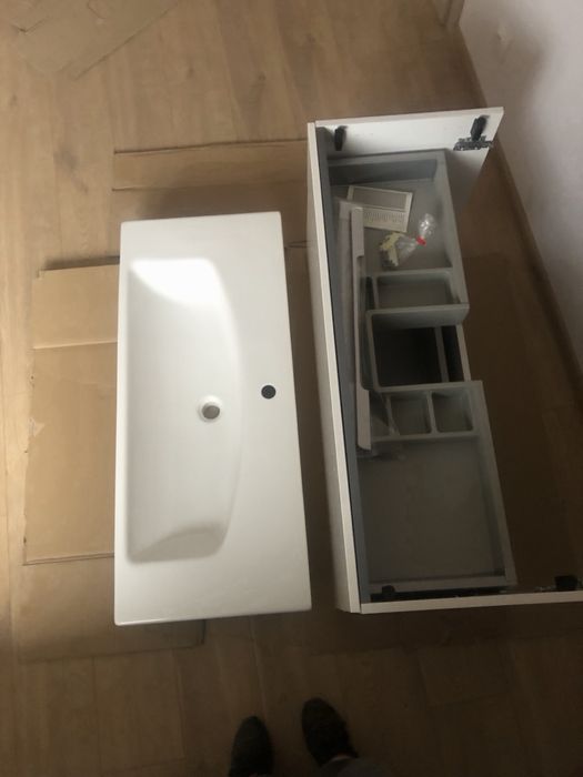Nowa Szafka łazienkowa ELITA + umywalka ceramiczna Luna