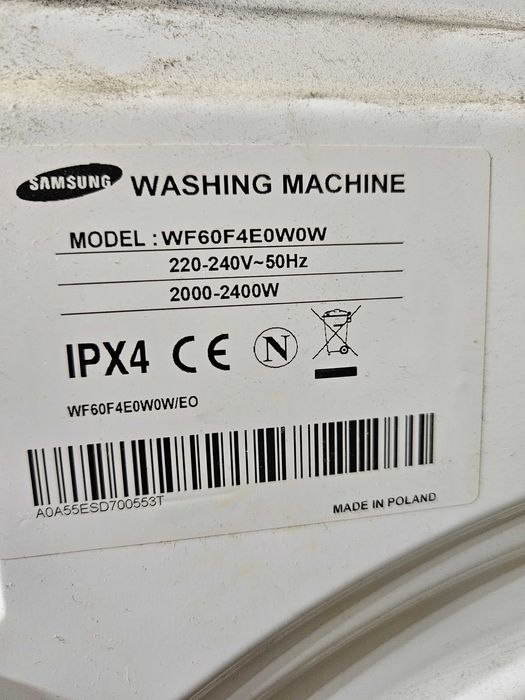 Pralka samsung na czesci