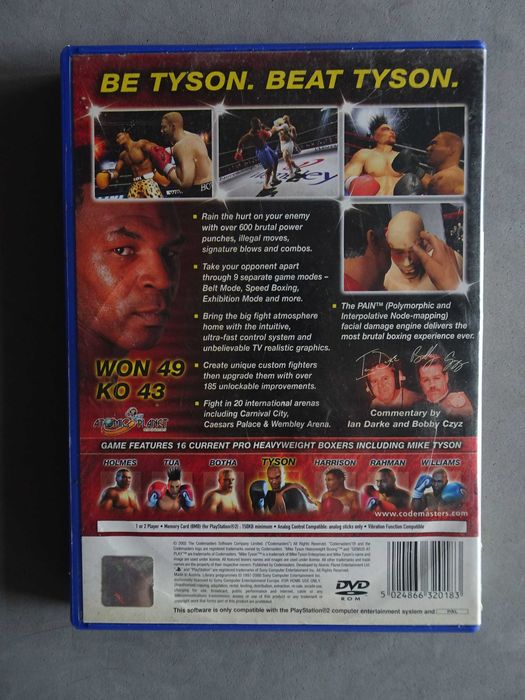 Jogo Playstation 2 PS2 - Mike Tyson Heavyweight Boxing