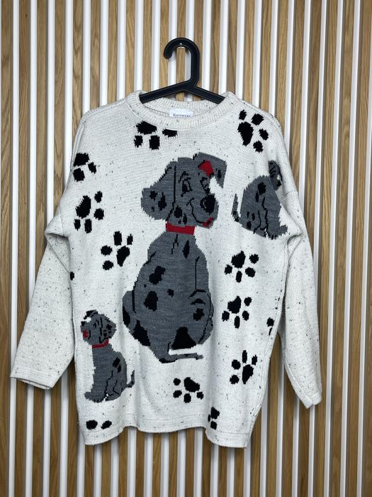Kremowy sweter, M/L, vintage, retro