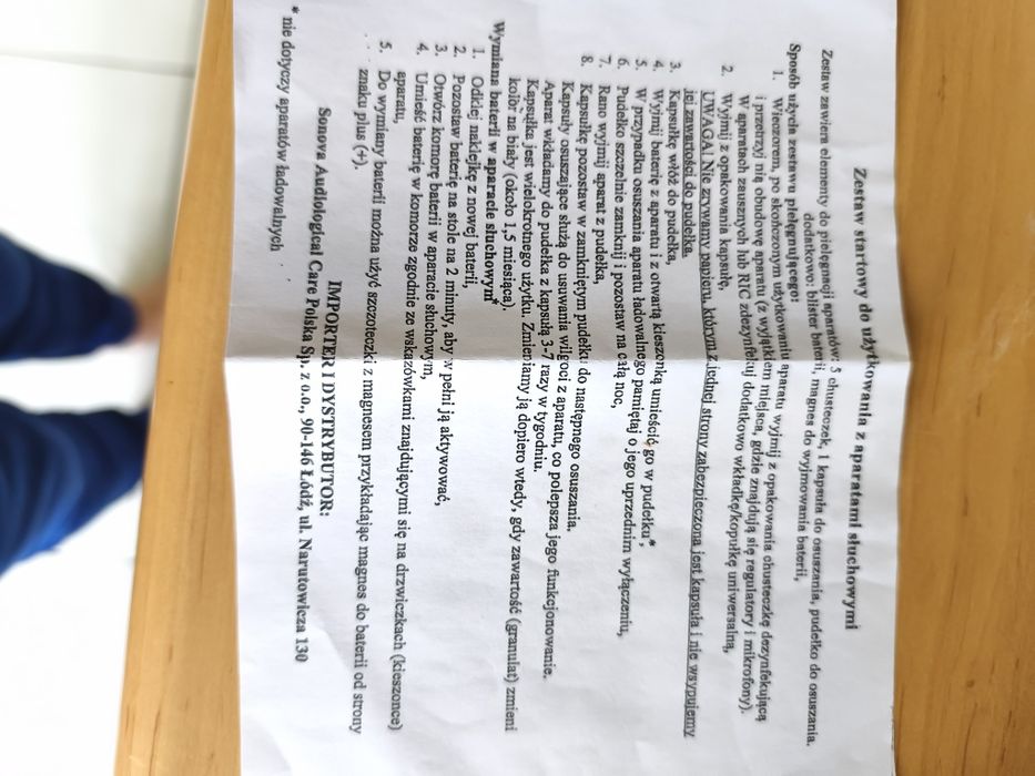 Aparat słuchowy na lewe ucho