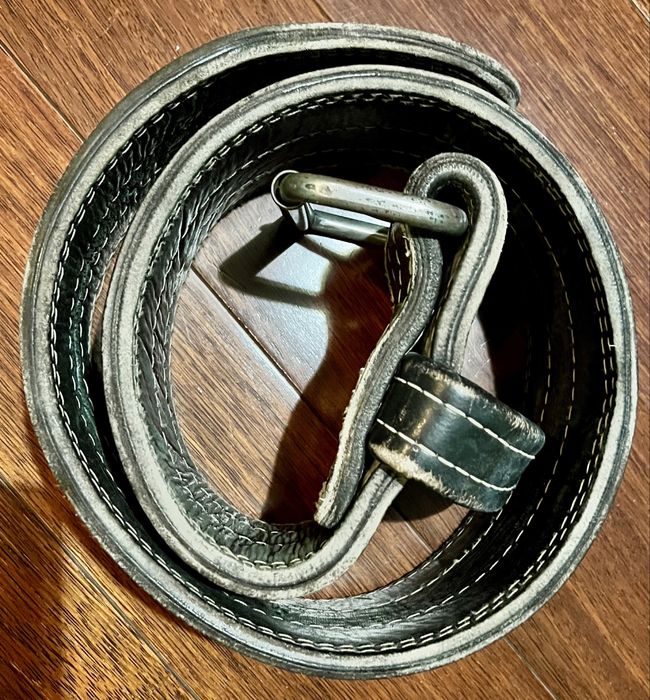 Шкіряний пояс ручної роботи для занять силовими видами спорту!