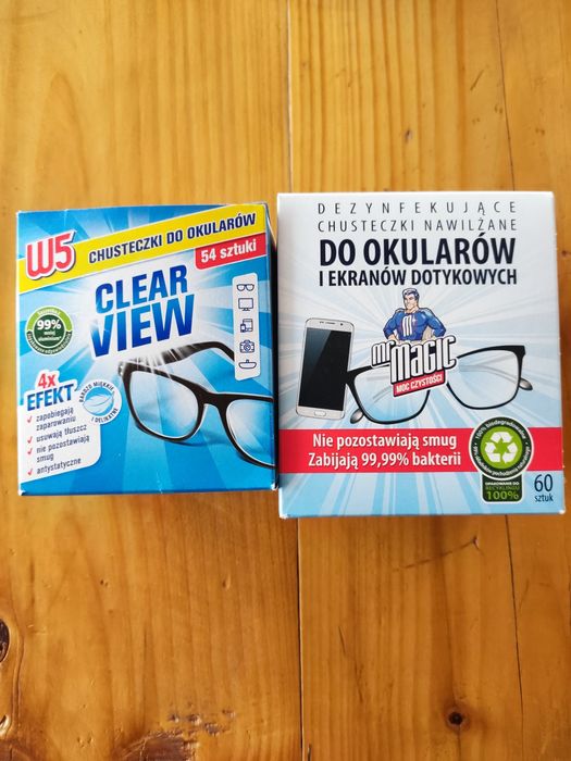 Серветки для окулярів 54 шт в упаковці. Польща W5