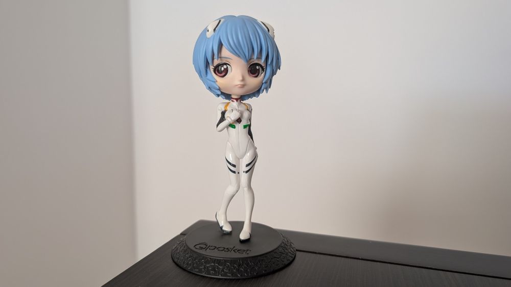 Evangelion Rei Ayanami Q Posket Bandai Spirits figurka Plugsuit