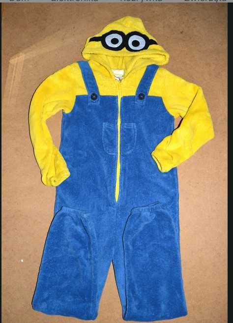 9^ Minionek Minions strój piżama przebranie 5/6 Lat_110/116 cm