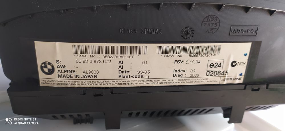 Radio,consola central  e91/e90