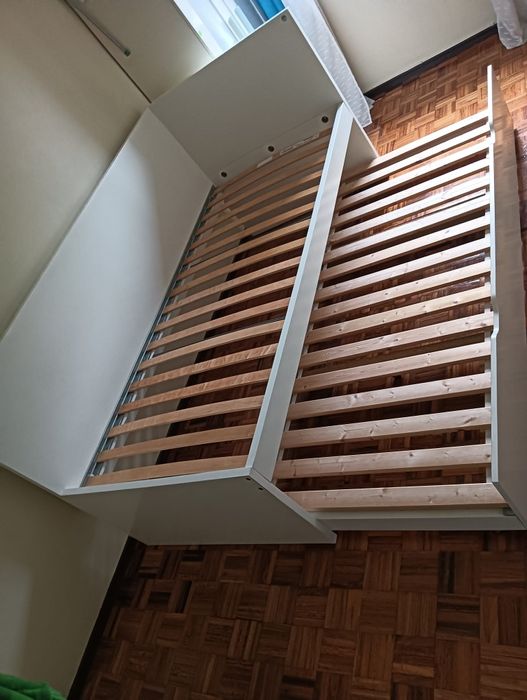 Cama 90x200cm branca
