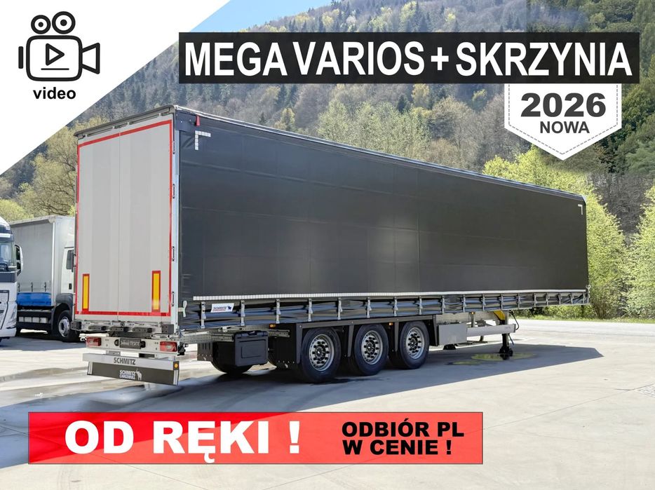 Schmitz Cargobull MEGA VARIOS + M.BOX  2026 Z METALOWĄ SKRZYNIĄ Odbiór w Polsce OD RĘKI!
