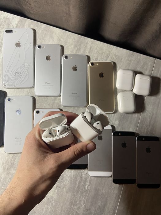 Iphone 8, Iphone 8 plus, Iphone 7, Iphone se1, AirPods 1/2
