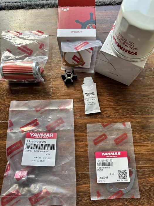 Yanmar  1GM10 kit de manutenção
