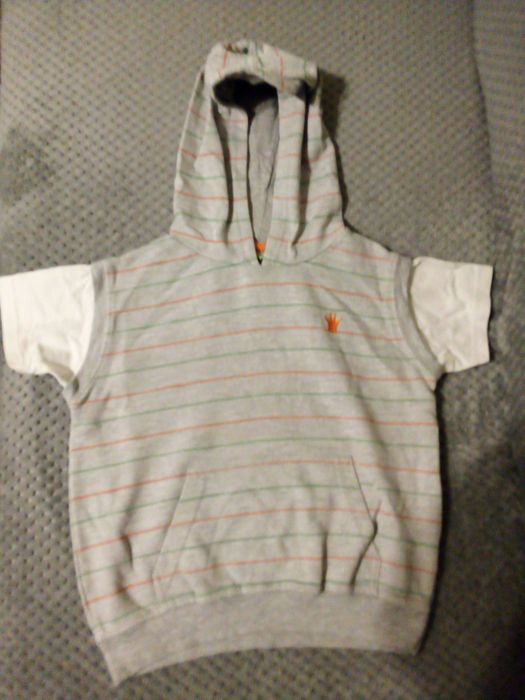 Bluza z kapturem krótki rękaw