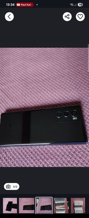 Smartfon LG Wing 8/128GB 5G 6.8" Szary LMF100EMW dual sim aurora gray