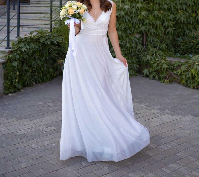 Сукня весільна, на розпис грецький стиль, ампір 44-46