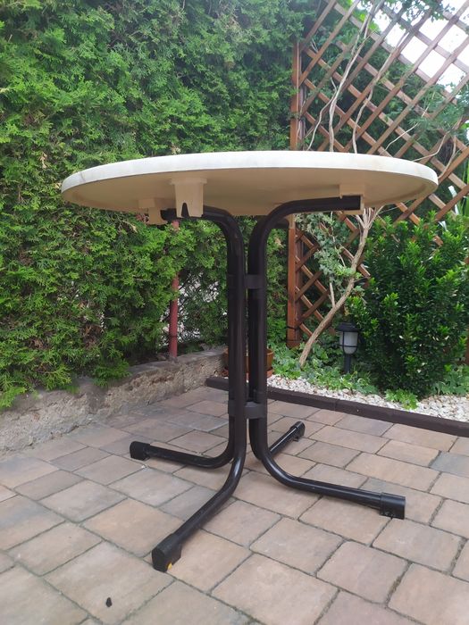 Stolik okrągły ogrodowy tarasowy 80 cm