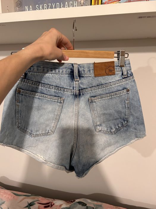 Szorty jeansowe z wysokim stanem Zara rozmiar S 36
