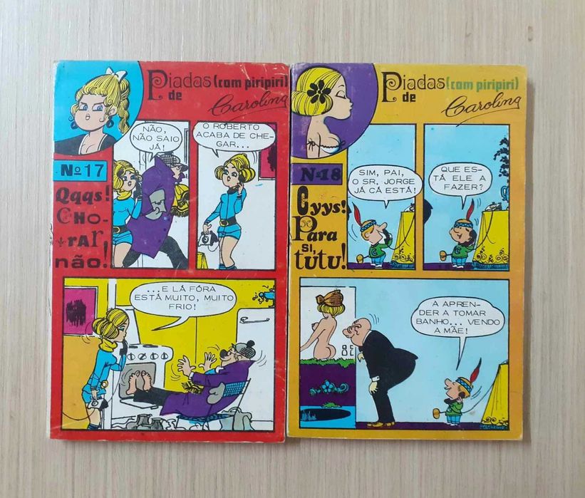 Piadas (com piripiri) de Carolina (BD humorística)