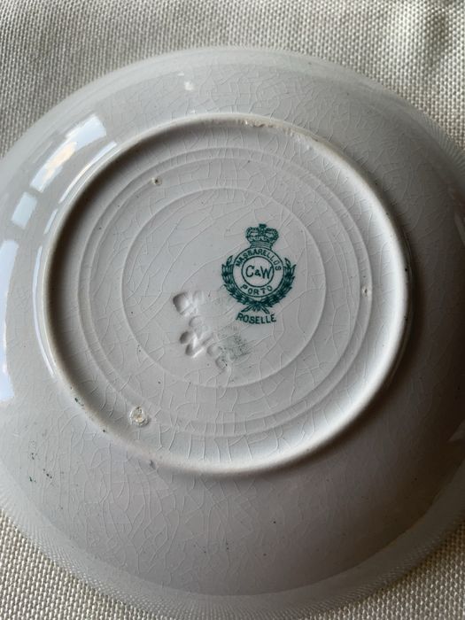 Prato de doce de porcelana Massarelos
