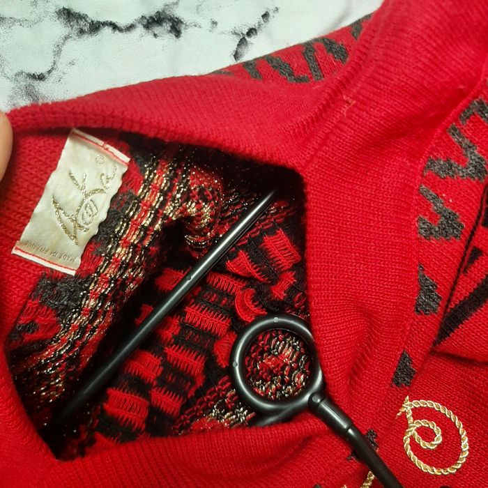 Czerwony długi sweter/ sukienka / tunika na zimę