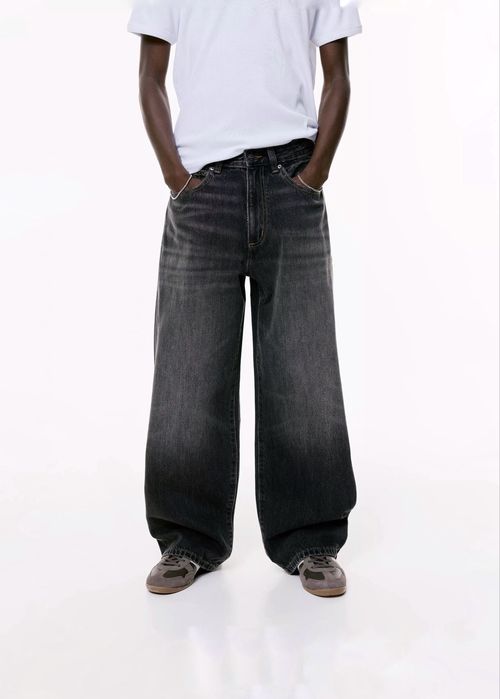 Широкі Джинси Pull&Bear Wide Fit Оригінал Нові Широкие Джинсы Чорні