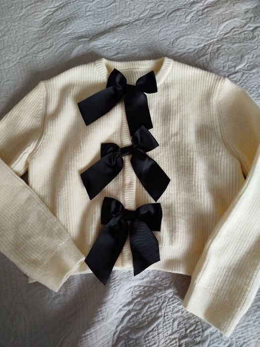 Кардиган з бантами светр кофта в ромби