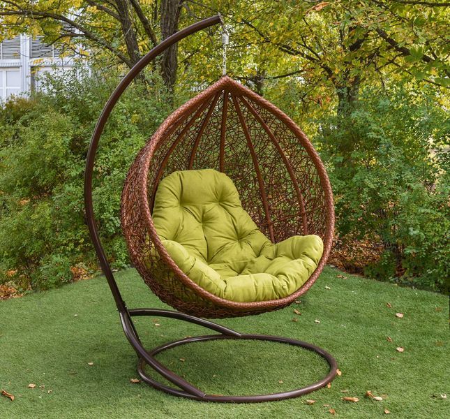 Подвесное Кресло Кокон Веста. Плетёные Садовые качели kreslorotang