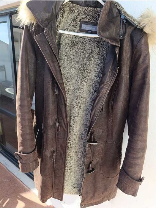 Promoção Casaco em Pele Genuína p o Inverno!