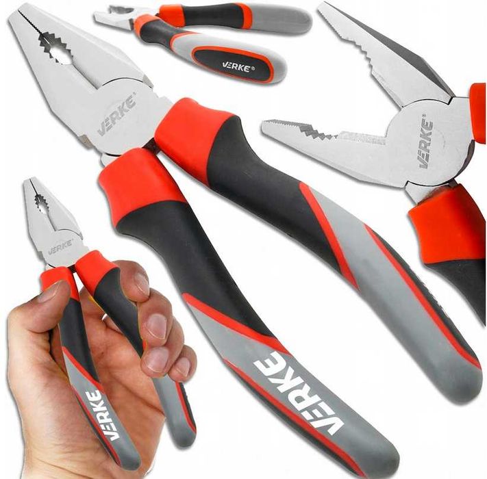 Kombinerki obcęgi proste uniwersalne  PRECYZYJNE 180mm