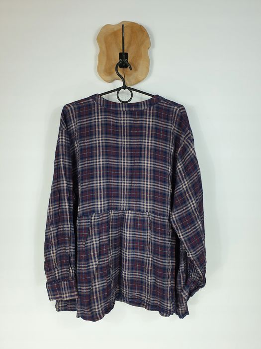 Koszula w kratkę Tu 48 4XL plus size wkładana przez głowę