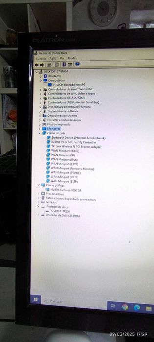 PC Desktop I3 ACER com Monitor LG de 22"