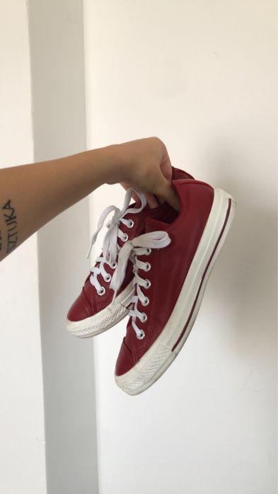 Buty converse 37,5 burgundowe czerwone bordowe