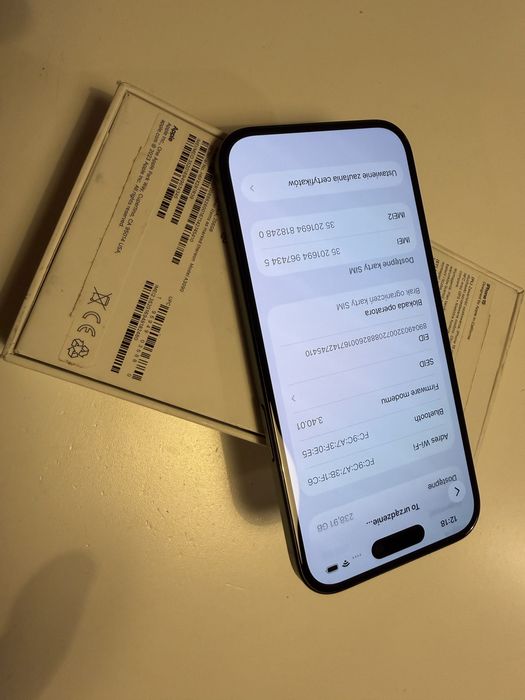 Iphone 15 256 bateria 96%