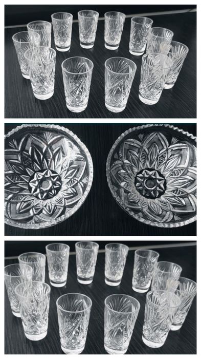 Свадебные бокалы , фужеры рюмочки хрустальные