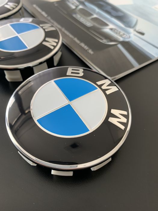 Dekielki do felg BMW 68mm 4 sztuki kapsle logo znaczek
